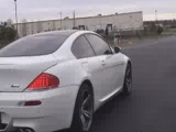 BMW M6 burnout