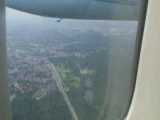 Fokker 50 leszállása Brüsszelben