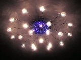 Sztella LED csillár, töltött lámpabúrák...