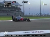 2012 Abu Dhabi Hamilton autója megadja magát
