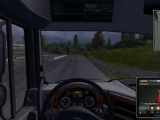 Euro Truck Simulator 2-Vihar,eső,kamion...