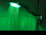 Világító LED tusolófej - a víz energiájával