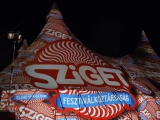 Sziget festival 2014 Night Projection fényfestés