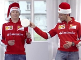 Boldog Karácsonyt kívánnak a Ferrari pilótái