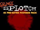 Grunge Splotch - Stock video footage pack