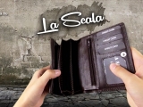 La Scala barna női pénztárca DN068