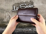 La Scala női bőr pénztárca barna színben DN121