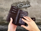 LA SCALA női bőrpénztárca barna színben DN-443