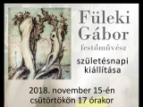 Füleki Gábor festőművész születésnapi kiállítása