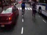 Egy biciklis futár New Yorkban