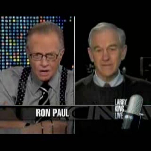 Ron Paul a Larry King showban