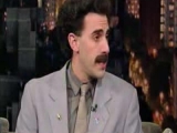 Borat meets David Letterman