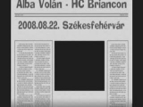 Alba Volán -Briancon felkészülési meccs 1. 1/1
