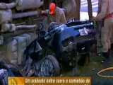 Baleset	 -Teherautó szétzúza  a nőt  Rioba-Brazil