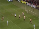 Man City-Sunderland 3-2, Bellamy gólja