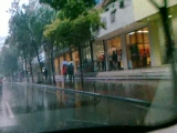 Mianyang esőben