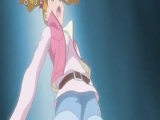 Cure Peach transform and attack