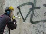 Graffiti eltávolítás 2 - szárazjeges tisztítás...