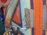Graffiti eltávolítás 3 - szárazjeges tisztítás...