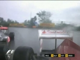 Alonso vs Button crash F1 Canada 2011