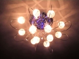 Wilma LED csillár, extrém forma, négyzethálós...