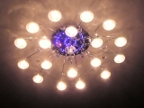 Szibyll LED csillár, kristálylabdák sokasága...