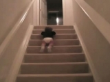 Így kell lemászni a lépcsőn