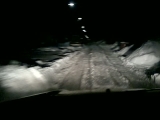 autóval hazafelé Szegeden a havas utcában