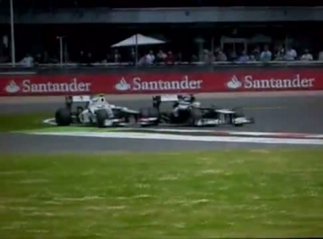 Perez és Maldonado ütközése a Brit GP-n