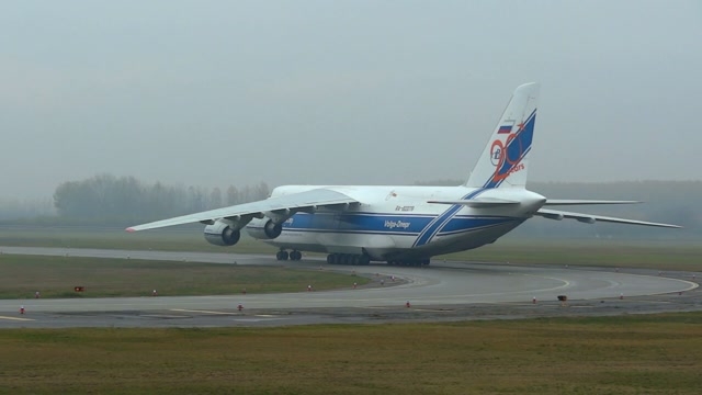 Short version Volga-Dnepr Airlines Antonov An-124-100 Ruslan RA-82079 Liszt Ferenc Airport.