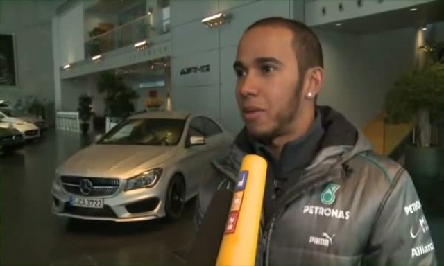 Lewis Hamilton makes guest appearance in Stuttgart
