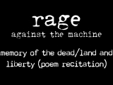 Rage Against The Machine - Memory Of The...