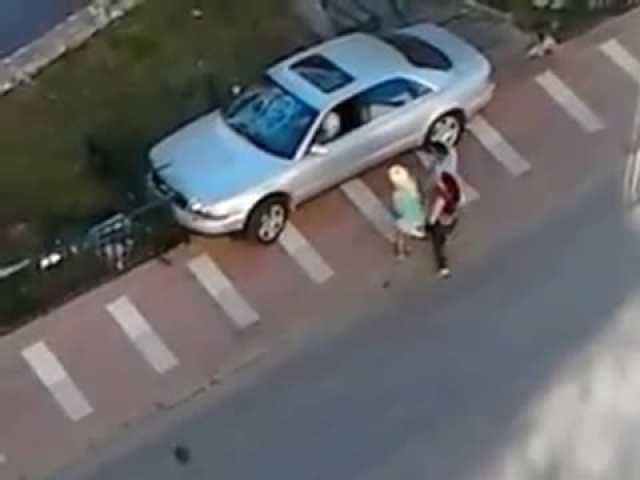 Driver destroys his own car