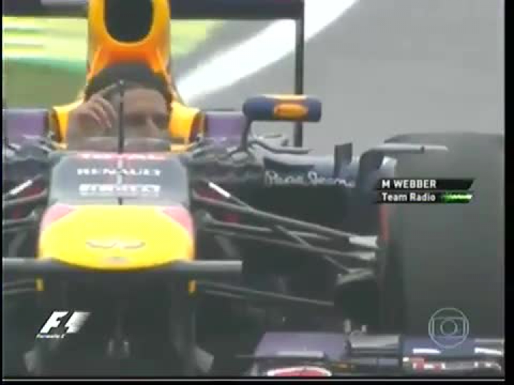 Webber utolsó köre F1-es autóban