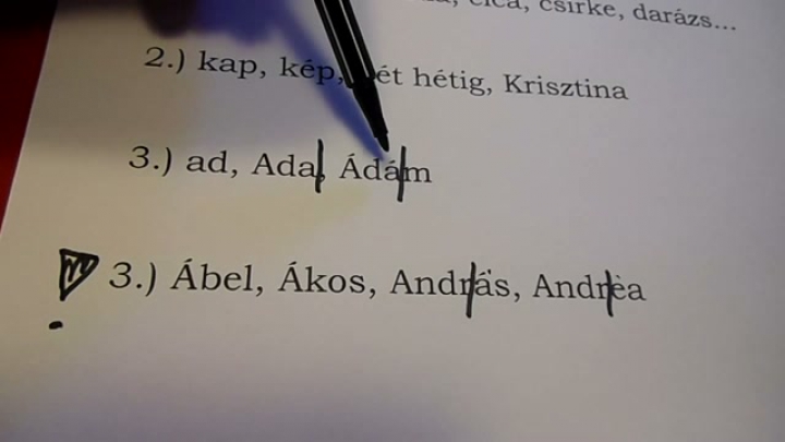 Nyelvtan - A betűrendbe sorolás szabályai - oktató tananyag