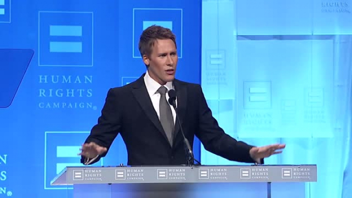 Dustin Lance Black at the 2012 HRC National Dinner