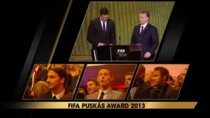 Zlatan Ibrahimovic win FiFa Puskas Award 2013   Best Goal of The Year 2013