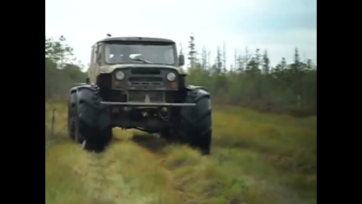 A terepjáró - átépített UAZ - Offroad videók