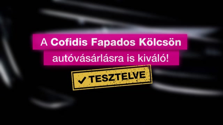 Fapados kölcsön - autóvásárlásra is!
