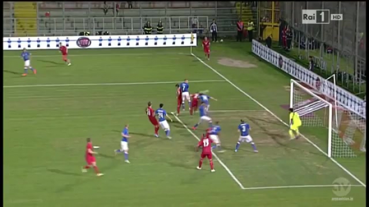 Maxime Chanot gólja - Italy vs Luxembourg 1:1