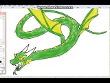 Gimp Colouring - Snake Dragon