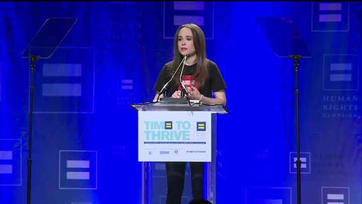 Ellen Page coming outja a HRC konferencián