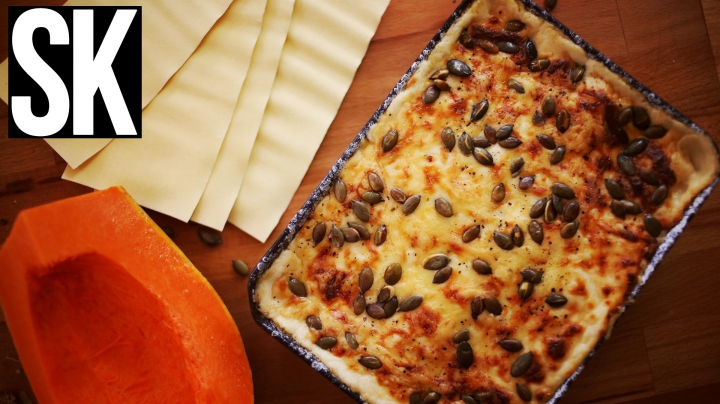 Sütőtökös lasagne