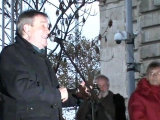 LIGA demonstráció a Kossuth térnél - Gaskó István