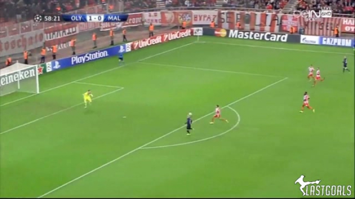 Simon Kroon gólja - Olympiacos vs Malmö 1-1