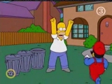Homer vs Super Mario