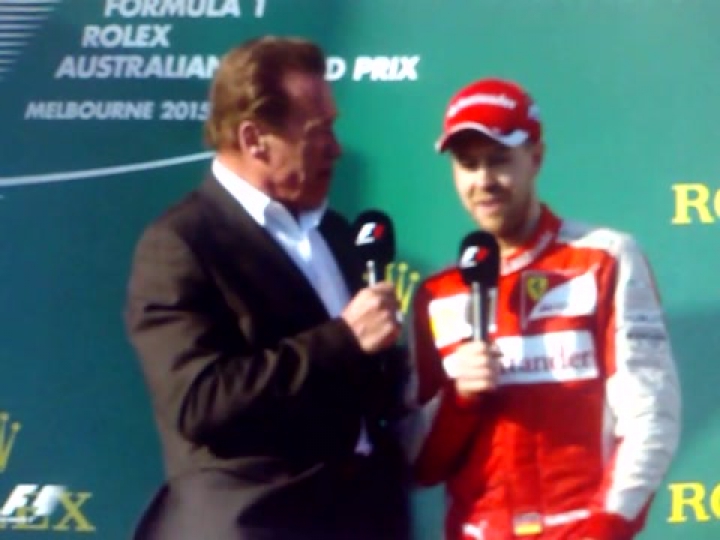 Ausztrál Nagydíj 2015: Vettel nyilatkozata a pódiumon