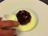 Mágikus csokoládés virág desszert