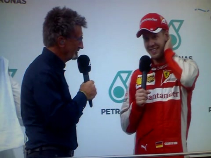 2015 Maláj Nagydíj - Sebastian Vettel nyilatkozata a pódiumon