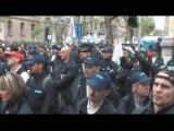 2011.04.18. Rendvédelmi dolgozók tüntetése